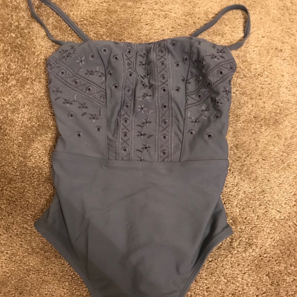 Blue One Piece Swimsuit